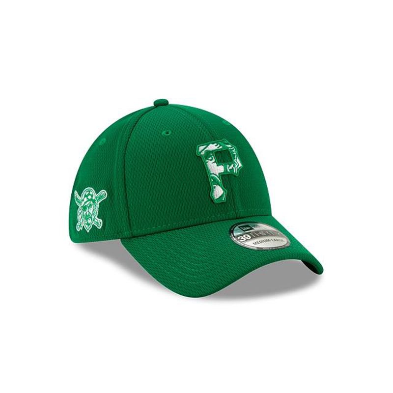 MLB Pittsburgh Pirates St Patricks Day 39Thirty Stretch Fit (GJQ2970) - Green New Era Caps